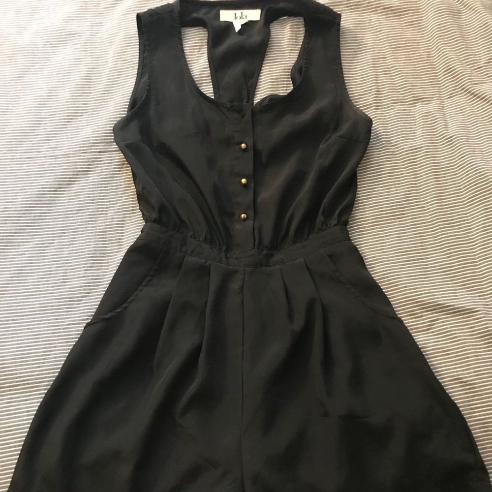 Lola Black Romper